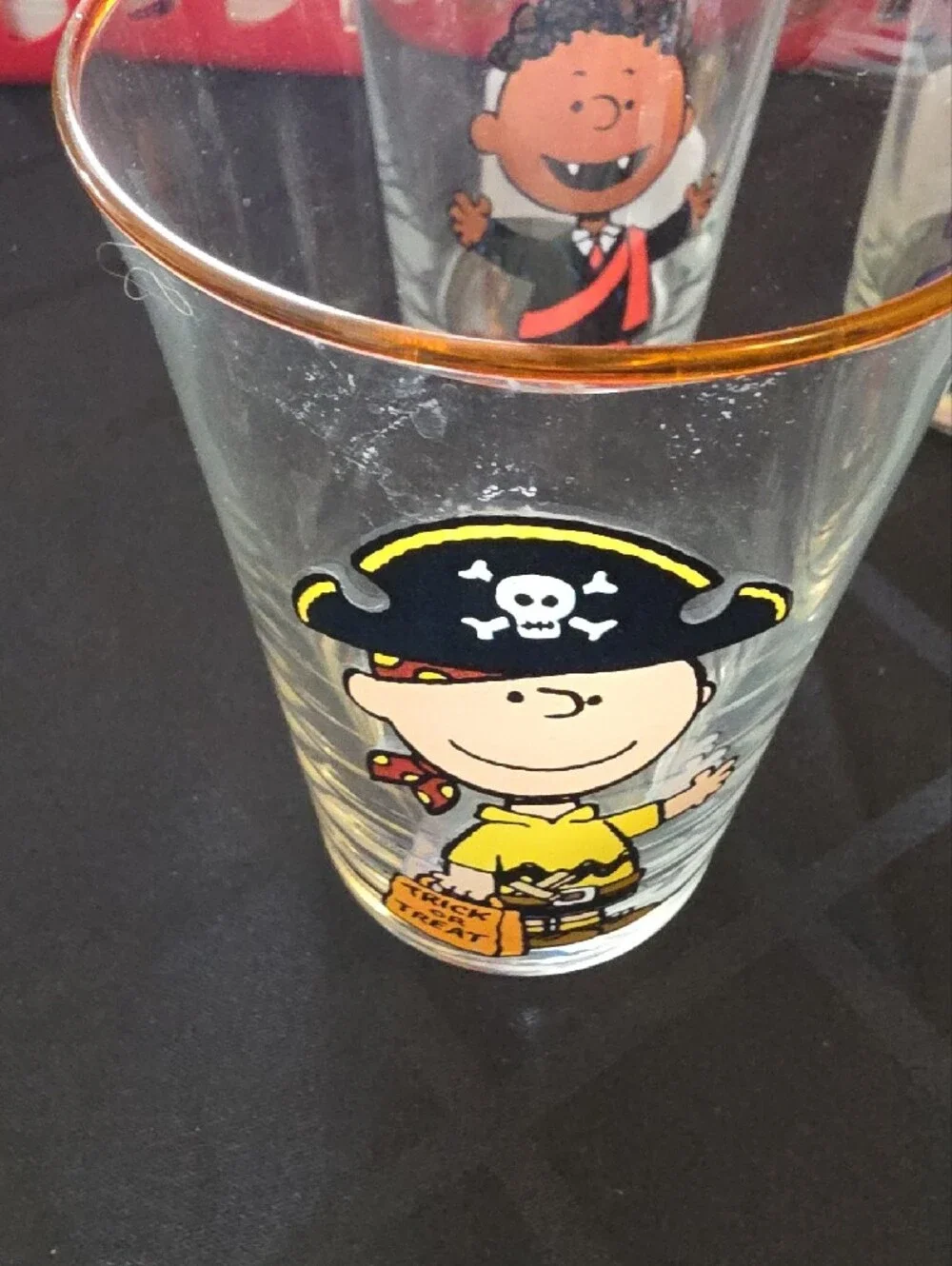 Clear Halloween Peanuts Character Drinking Glasses - Assorted Colors